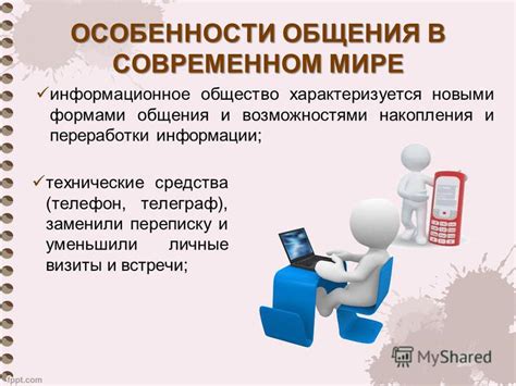 Возможности общения в современном мире