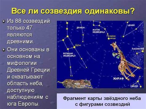 Наблюдение созвездий в разное время года