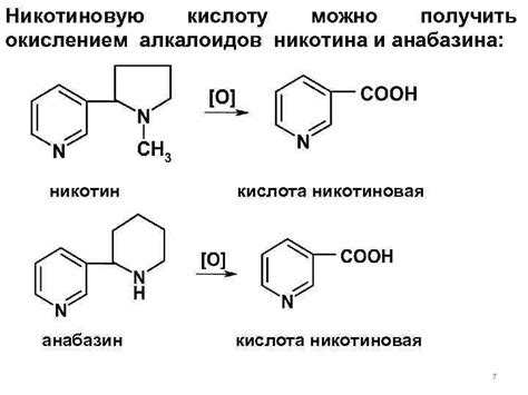 Окисление никотина