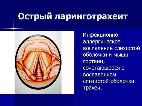 Повреждение слизистой оболочки гортани и горла