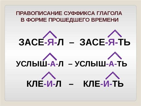 Правило повторного слога в прошедшем времени